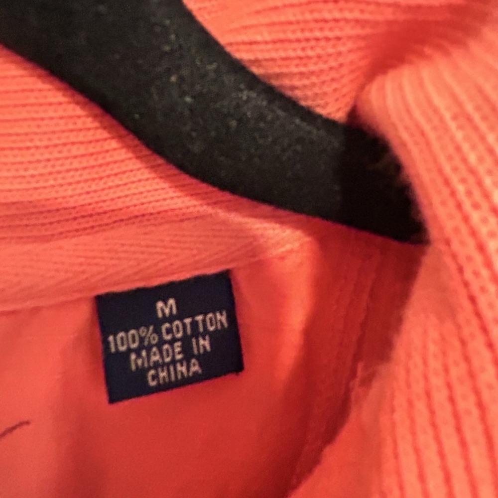 Tommy Bahama Relax Pullover Classic Preppy Mens Medium 1/4 Zip Orange - Picture 5 of 10
